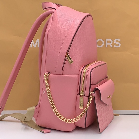 MICHAEL KORS Maisie Medium Pebbled Leather 2-in-1 Backpack CARNATION COL… - Picture 5 of 16